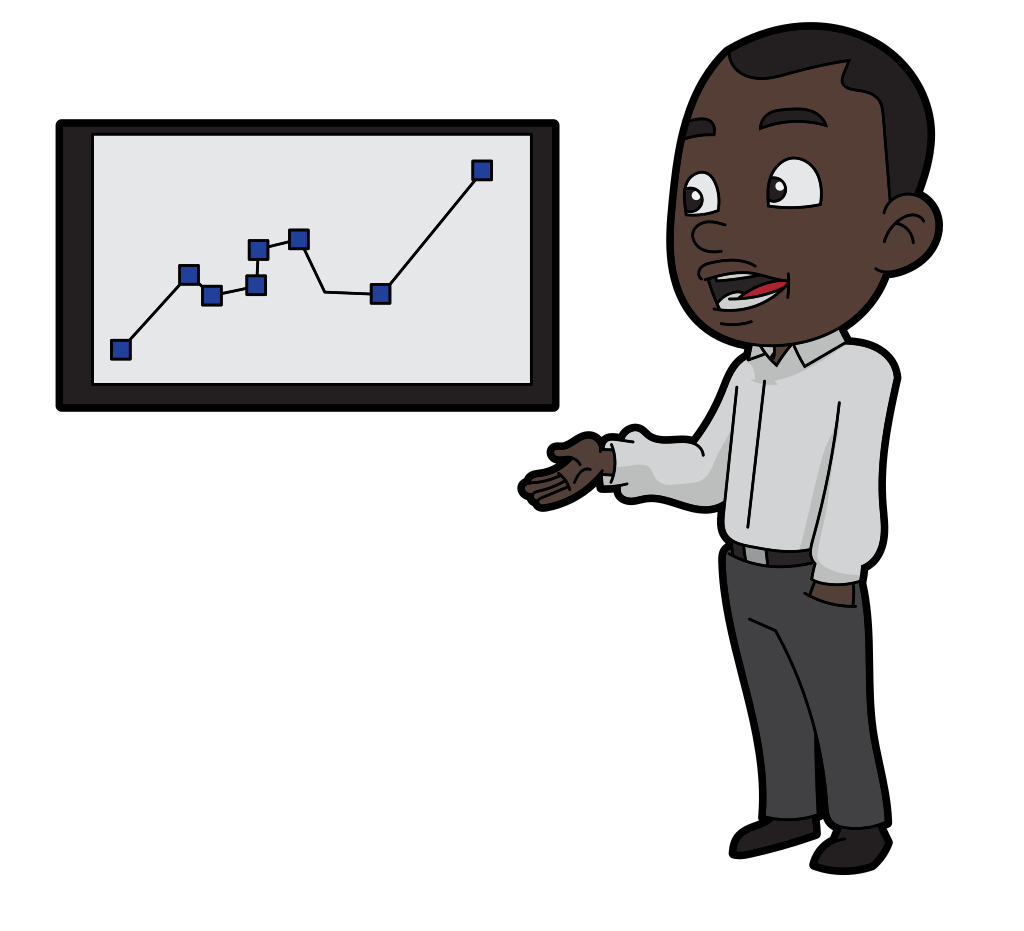 https://commons.wikimedia.org/wiki/File:Cartoon_Black_Man_Talking_And_Presenting_A_Performance_Graph.svg